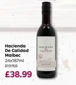 Bestway Hacienda de Calidad Malbec offer