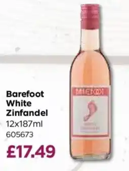 Bestway Barefoot white zinfandel offer