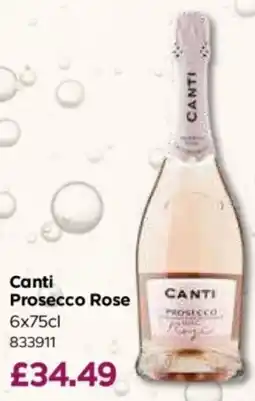 Bestway Canti prosecco rose offer