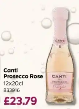 Bestway Canti prosecco rose offer