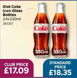 Bestway Diet Coke Icon Glass Bottles offer