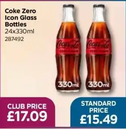 Bestway Coke Zero Icon Glass Bottles offer