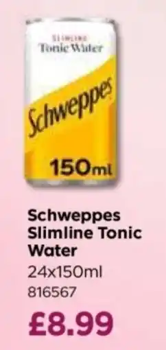 Bestway Schweppes slimline tonic water offer