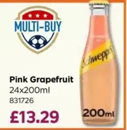 Bestway Schweppes pink grapefruit offer