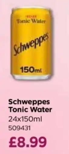 Bestway Schweppes tonic water offer