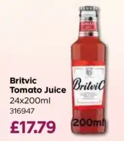 Bestway Britvic tomato juice offer