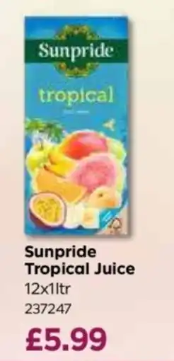 Bestway Sunpride tropical juice offer