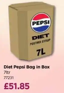 Bestway Diet Pepsi postmix syrup offer