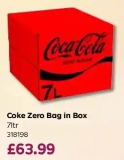 Bestway Coca-Cola zero sugar bag in box offer