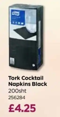 Bestway Tork cocktail napkins black offer