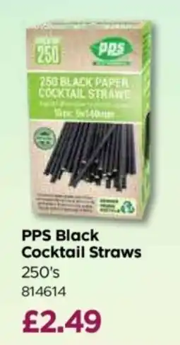 Bestway PPS Black Cocktail Straws offer
