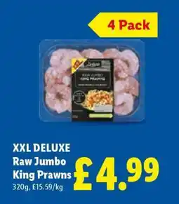 Lidl XXL DELUXE Raw Jumbo King Prawns offer
