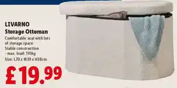 Lidl LIVARNO Storage Ottoman offer