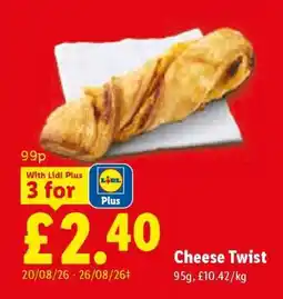Lidl Cheese Twist offer