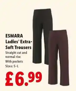 Lidl ESMARA Ladies’ Extra-Soft Trousers offer