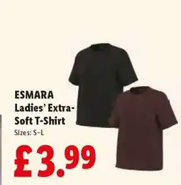 Lidl ESMARA Ladies’ Extra-Soft T-Shirt offer