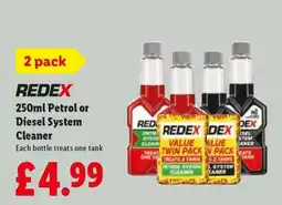 Lidl REDEX 250ml Petrol or Diesel System Cleaner offer