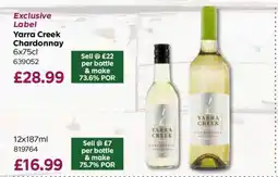 Bestway Yarra Creek Chardonnay 6x75cl offer
