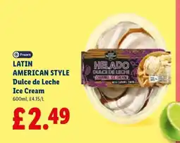 Lidl LATIN AMERICAN STYLE Dulce de Leche Ice Cream offer