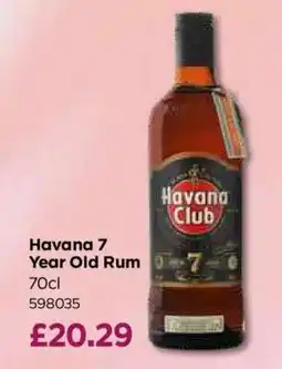 Bestway Havana 7 Year Old Rum offer