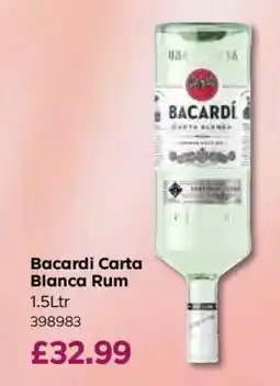 Bestway Bacardi Carta Blanca Rum offer