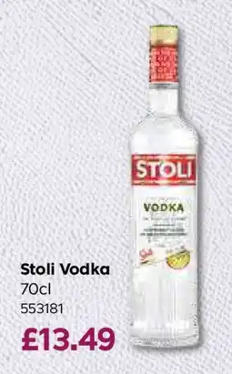 Bestway Stoli Vodka offer