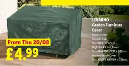 Lidl LIVARNO Garden Furniture Cover offer