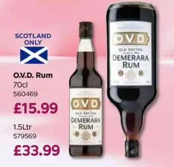 Bestway O.V.D. Rum 70cl offer