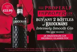 Bestway Brockmans Intensely Smooth Gin offer