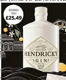 Bestway Hendrick’s Gin offer