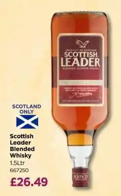 Bestway Scottish Leader Blended Whisky offer