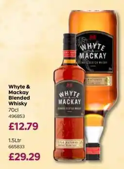 Bestway Whyte & Mackay Blended Whisky 70cl offer