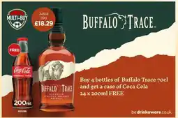 Bestway Buffalo Trace 70cl offer