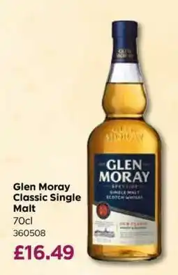 Bestway Glen Moray Classic Single Malt offer