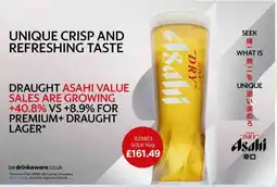 Bestway Asahi Draught Lager offer