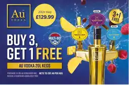 Bestway Au Vodka 20L Keg offer