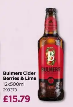 Bestway Bulmers Cider Berries & Lime offer