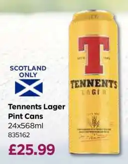 Bestway Tennents Lager Pint Cans offer