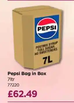 Bestway Pepsi Bag in Box offer