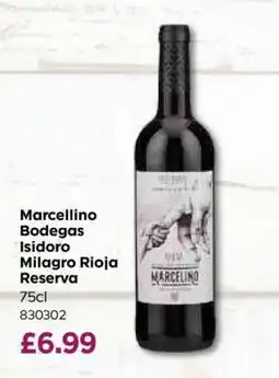 Bestway Marcellino Bodegas Isidoro Milagro Rioja Reserva offer