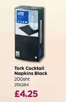 Bestway Tork Cocktail Napkins Black offer