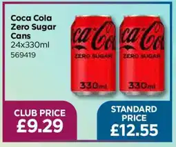 Bestway Coca Cola Zero Sugar Cans offer