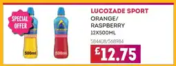 Bestway LUCOZADE SPORT ORANGE/RASPBERRY 12X500ML offer