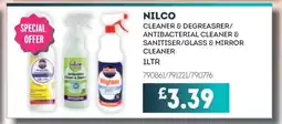 Bestway NILCO Cleaner & Degreaser/Antibacterial Cleaner & Sanitiser/Glass & Mirror Cleaner offer