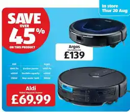 Aldi Aldi Robot Vacuum Cleaner offer