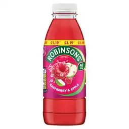 Iceland Robinsons Ready To Drink Raspberry & Apple Drink Bottle PMP 500ml offer