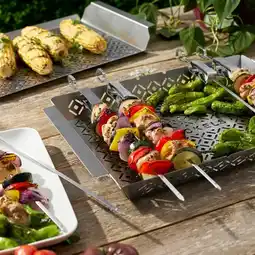 Costco Henckels BBQ Trays & Skewer Set, 8 Piece offer