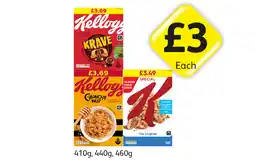 Londis Kelloggs Krave, Crunchy Nut, Special K offer