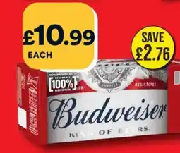 Bargain Booze Budweiser offer