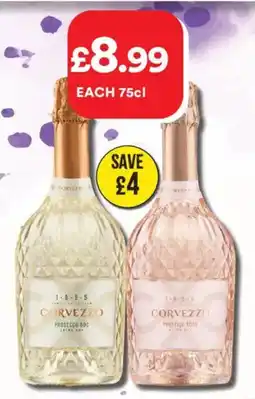 Bargain Booze Corvezzo Prosecco Doc offer